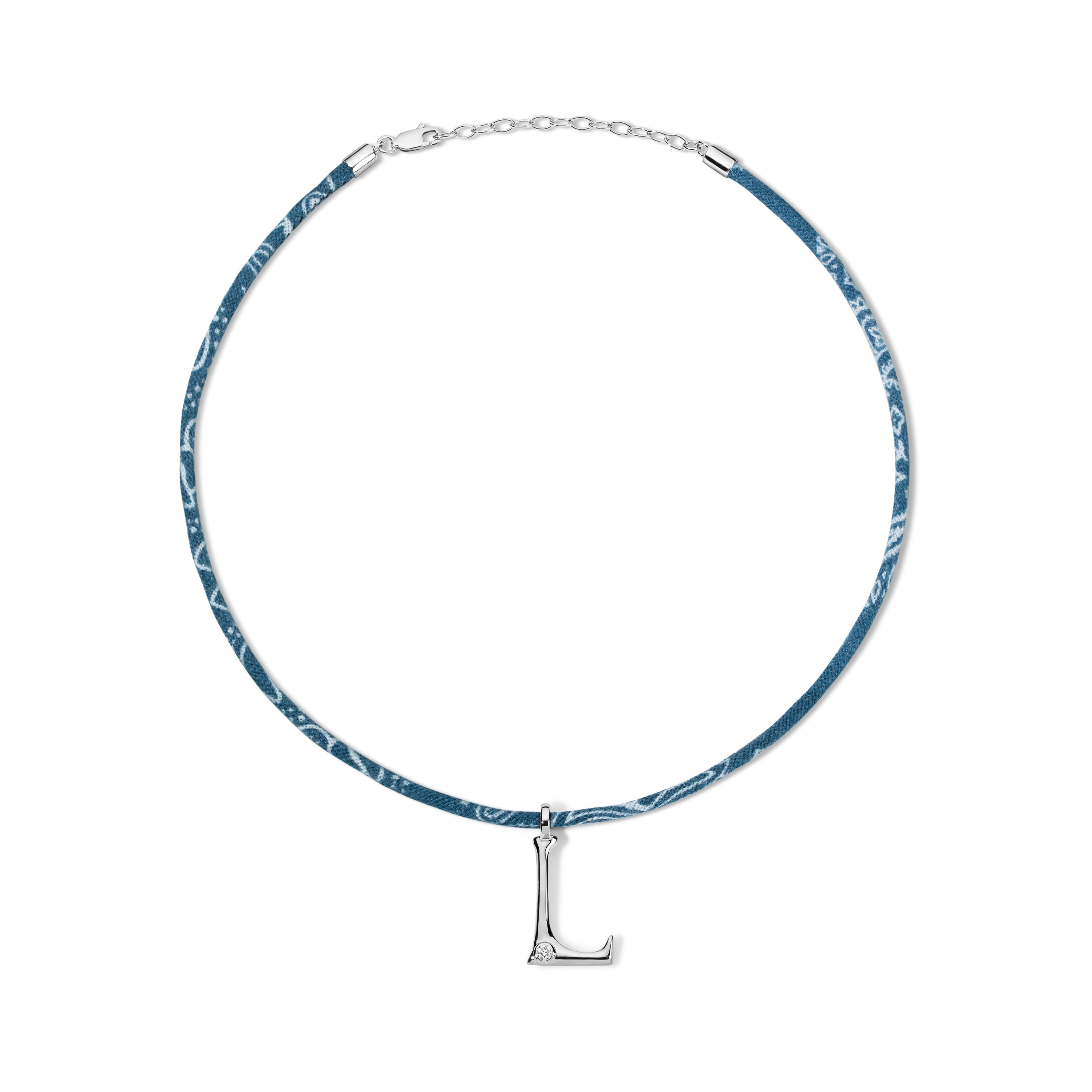 Edge Letter on Bandana Cord