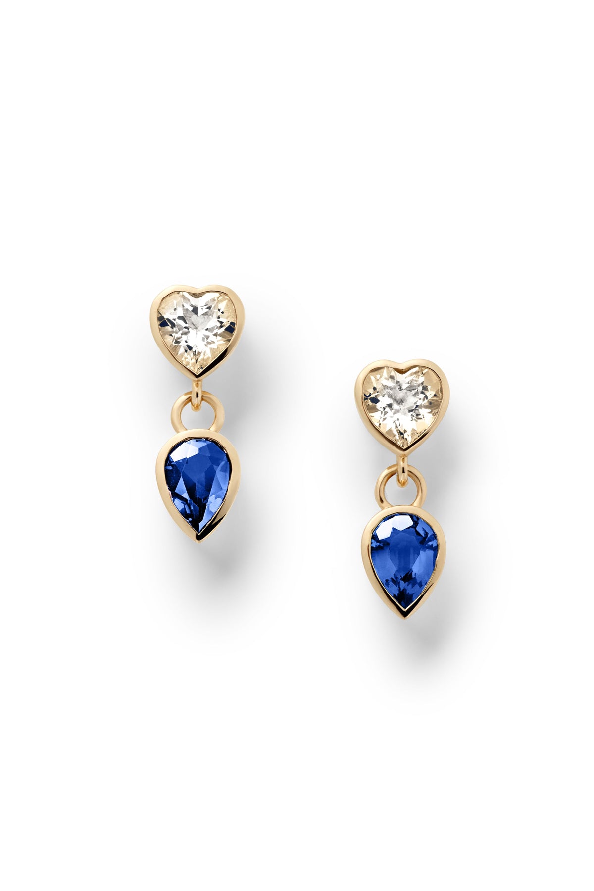 Lover + Tear Double Drop Earrings
