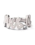 M / White Gold / White Diamond