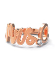 O / Rose Gold / White Diamond