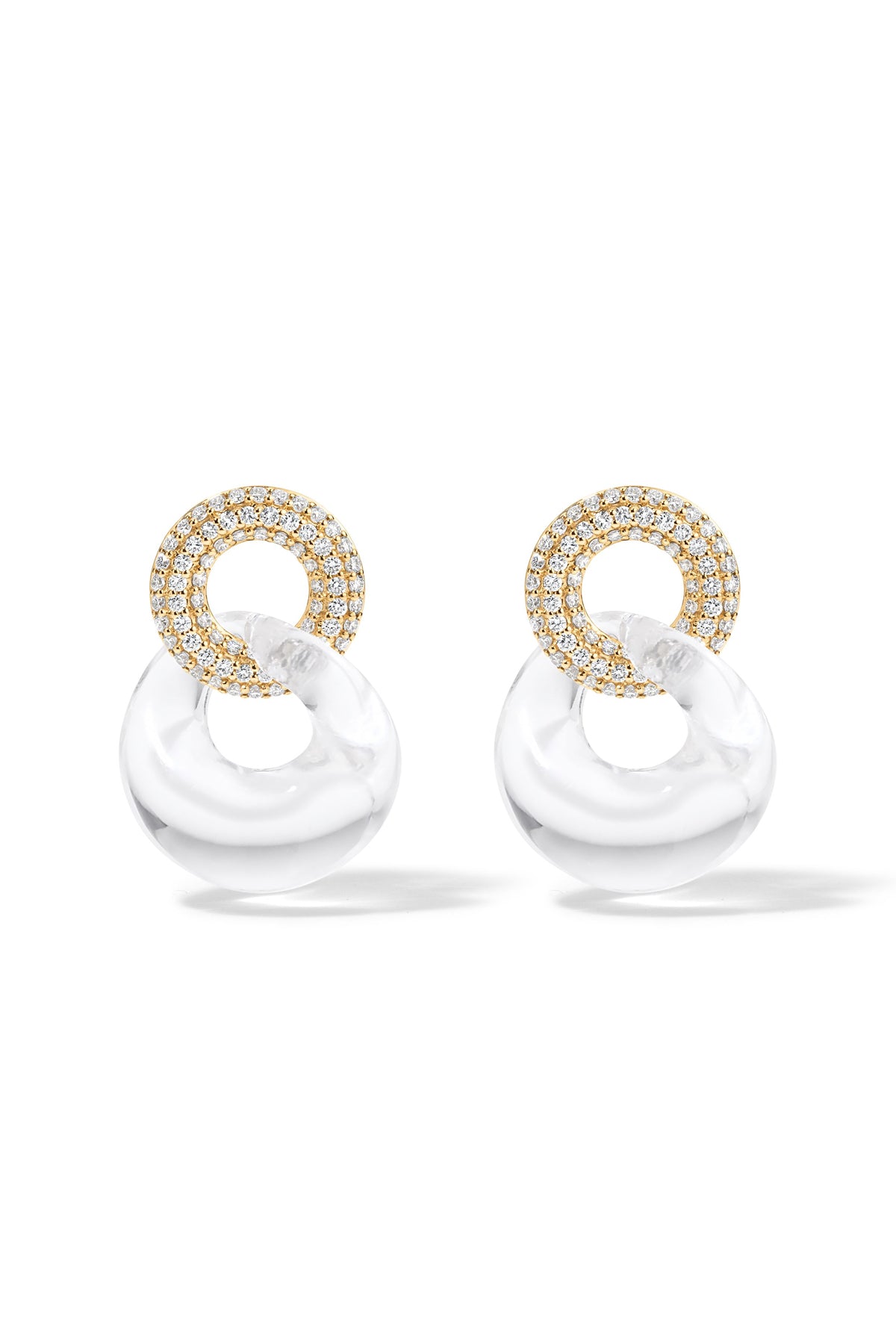 The Pave Link Earrings