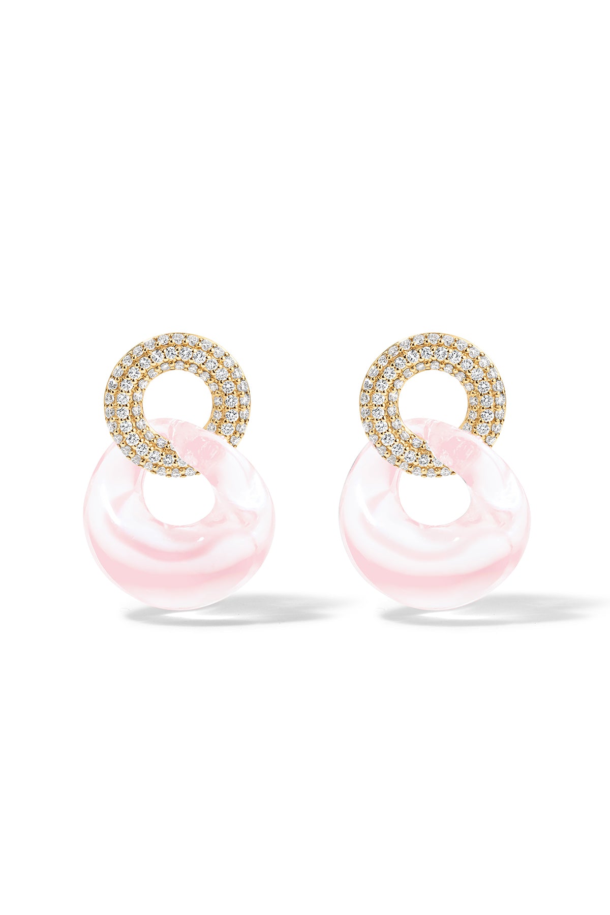 The Pave Link Earrings