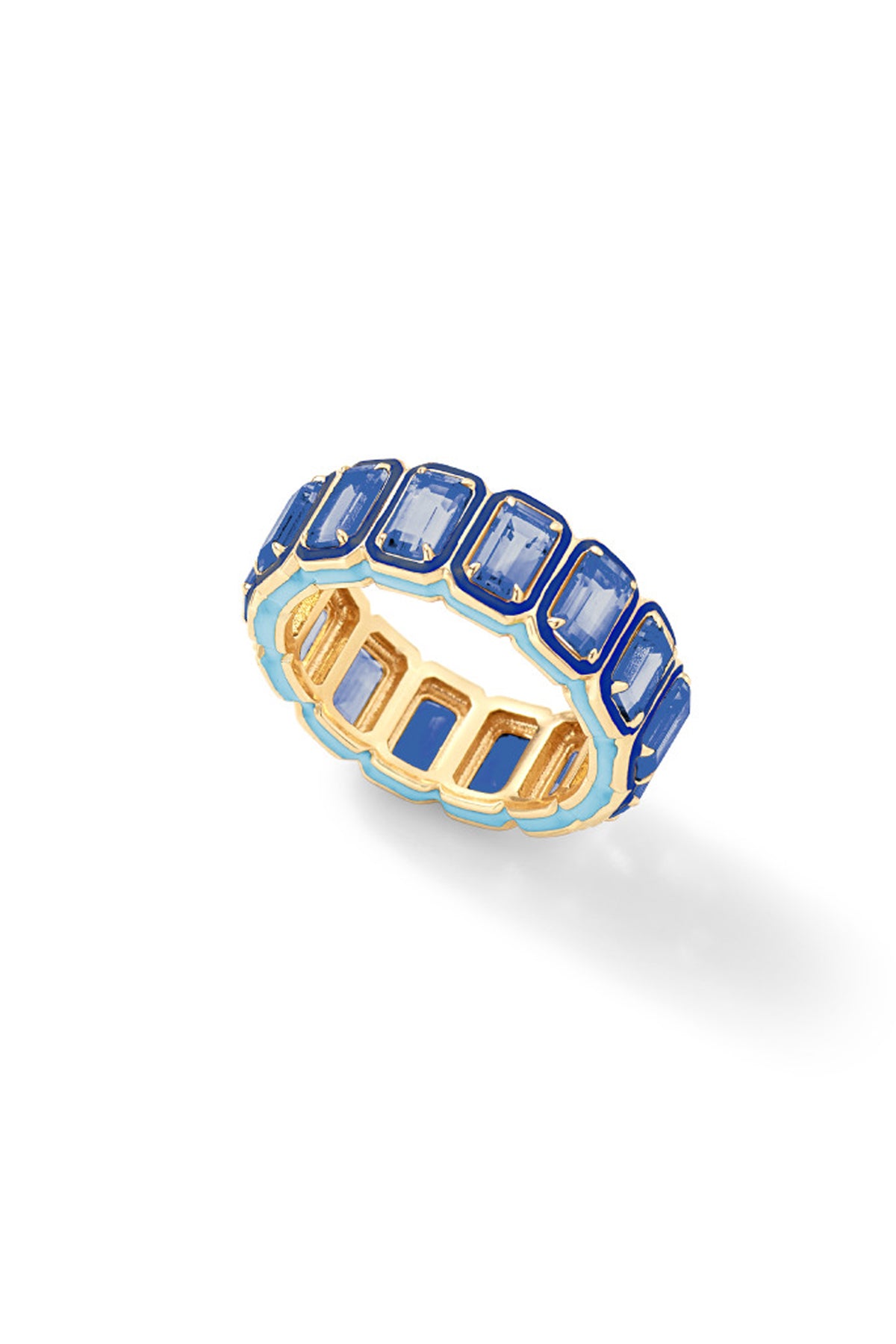 Rectangular Cocktail Eternity Band