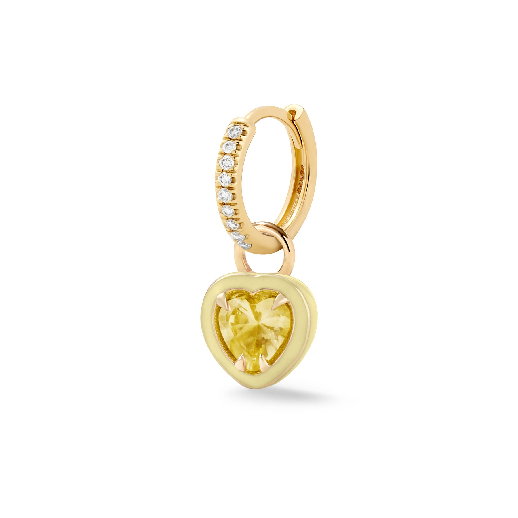 Yellow Citrine / Diamond