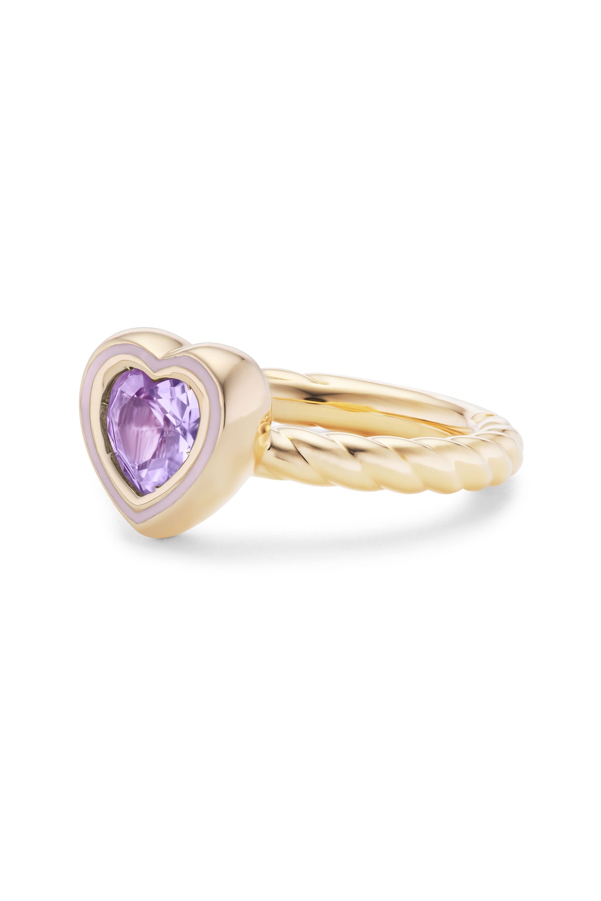 Madison Heart Bezel Stack Ring
