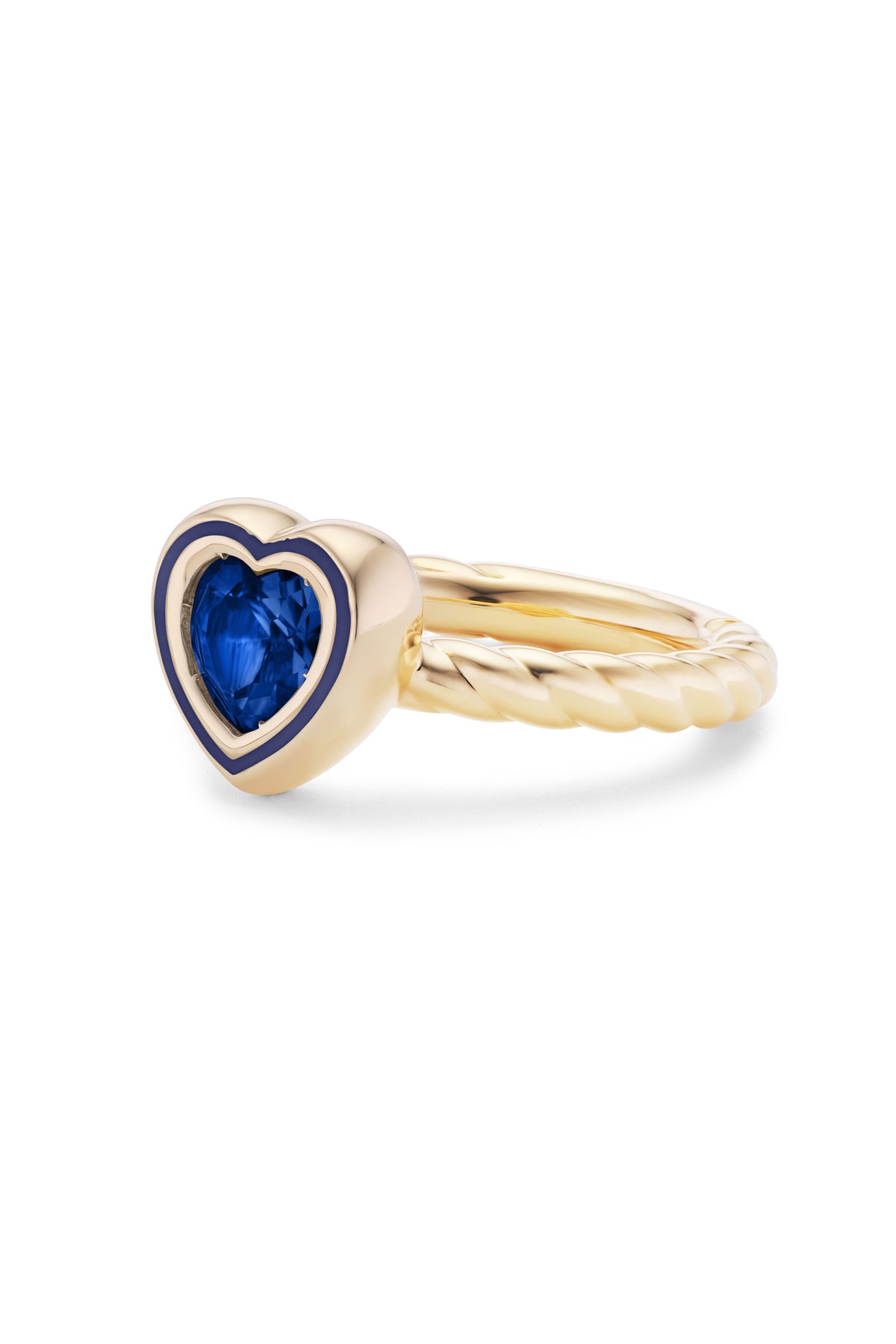 Madison Heart Bezel Stack Ring