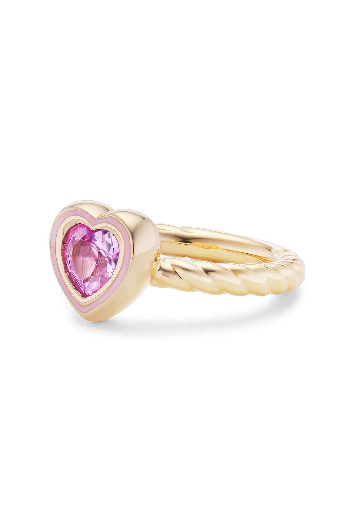 Madison Heart Bezel Stack Ring