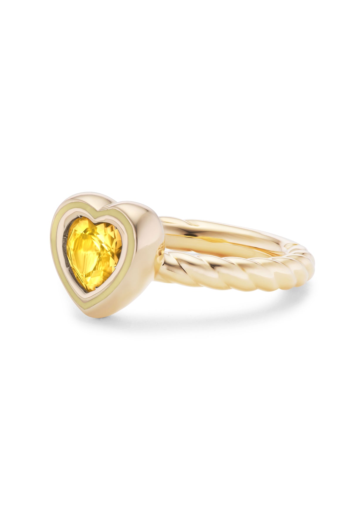 Madison Heart Bezel Stack Ring