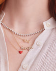 Custom Pavé Word Necklace