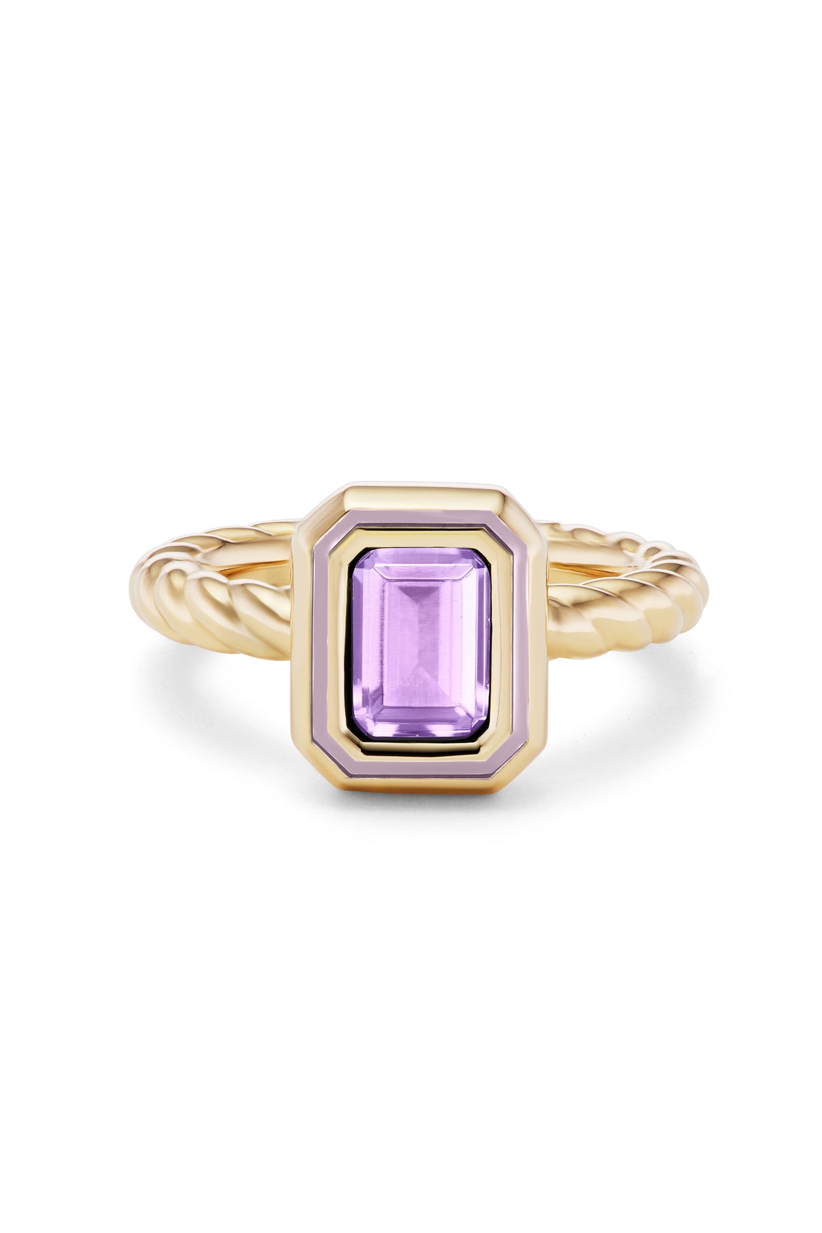 Madison Rectangle Bezel Stack Ring