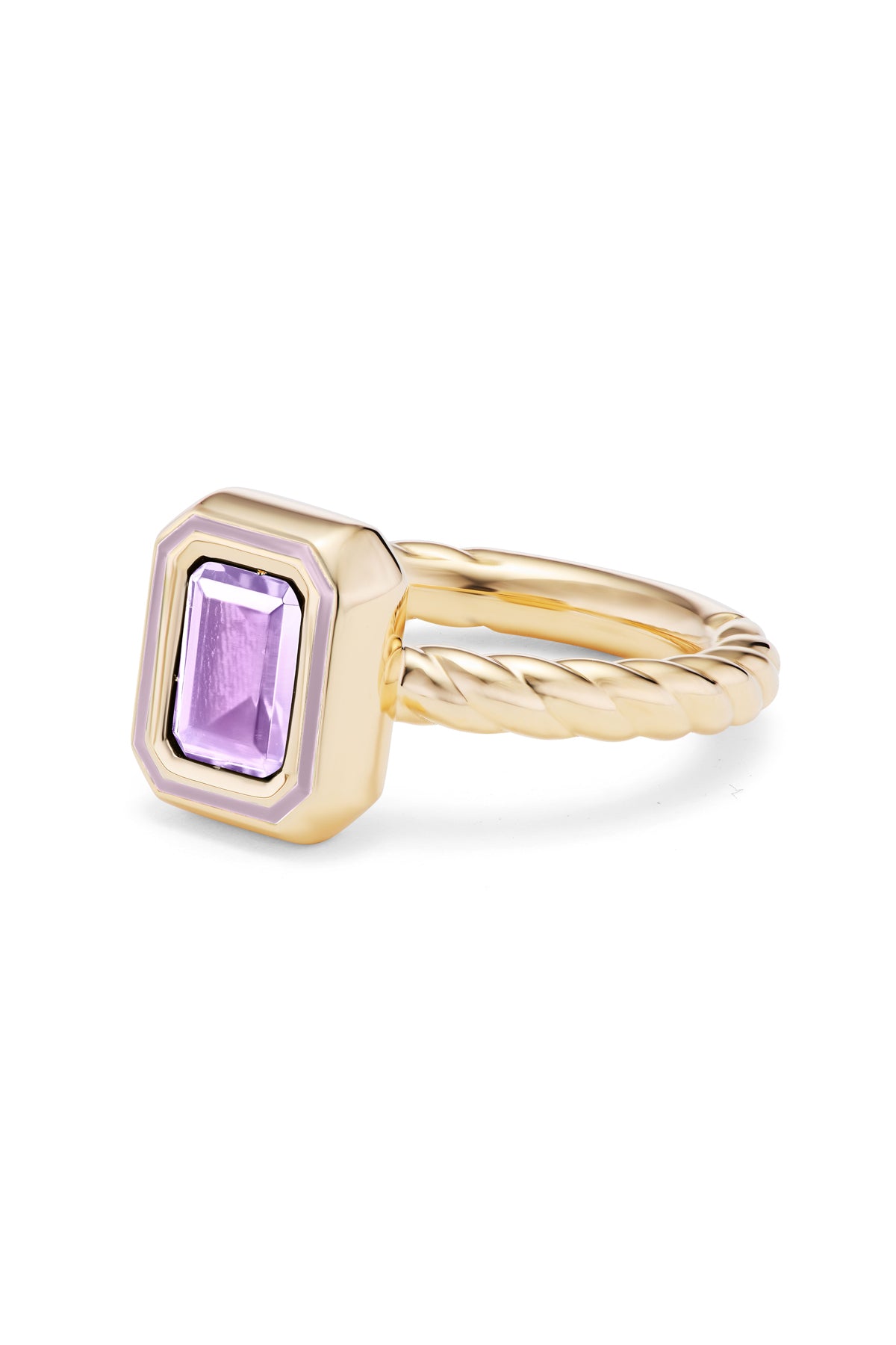 Madison Rectangle Bezel Stack Ring