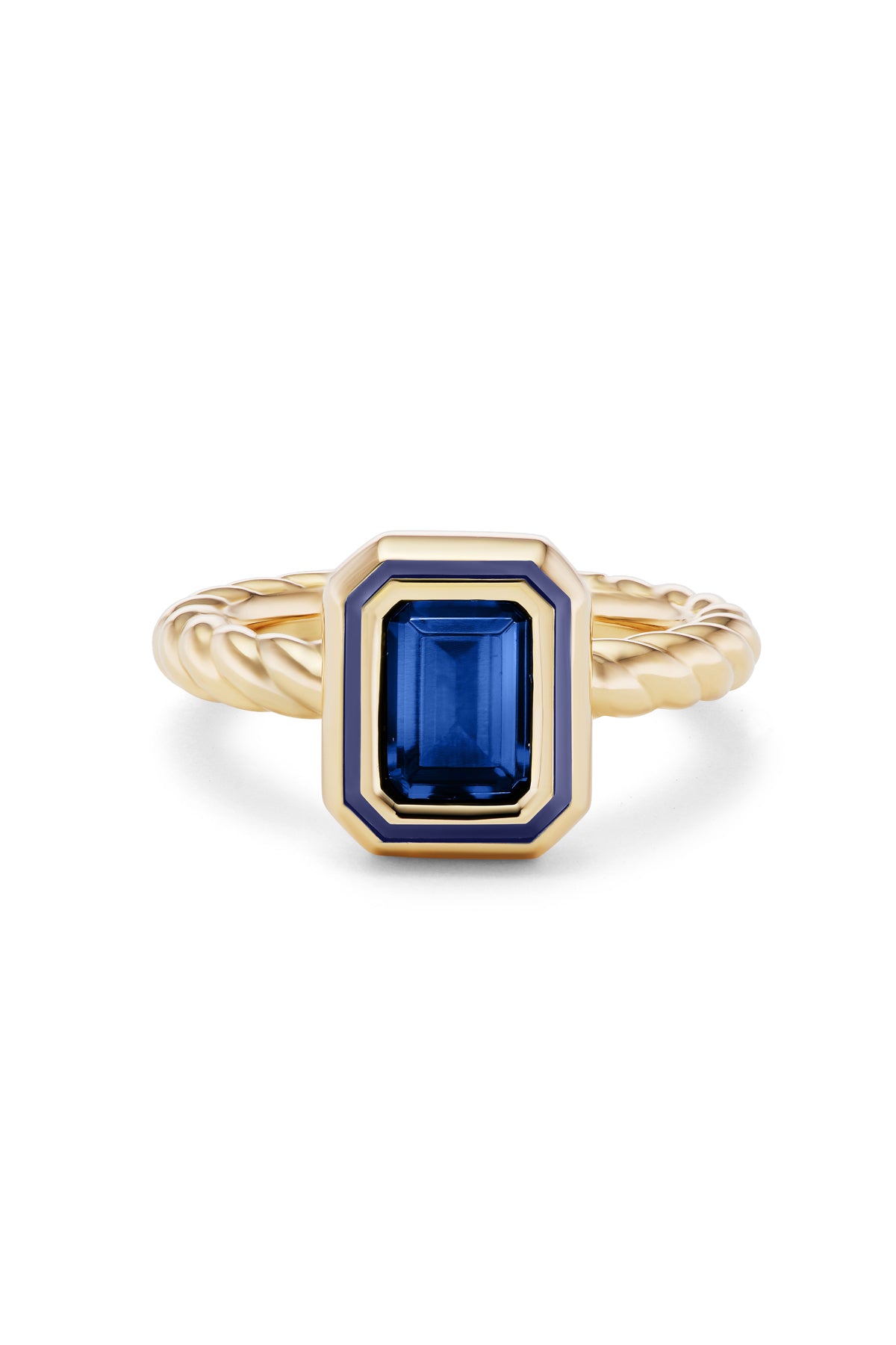 Madison Rectangle Bezel Stack Ring