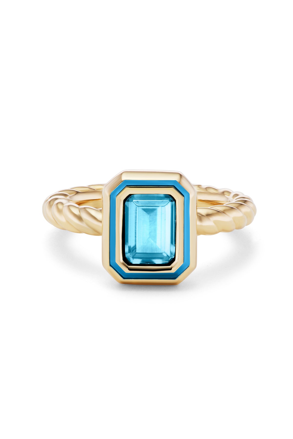 Madison Rectangle Bezel Stack Ring