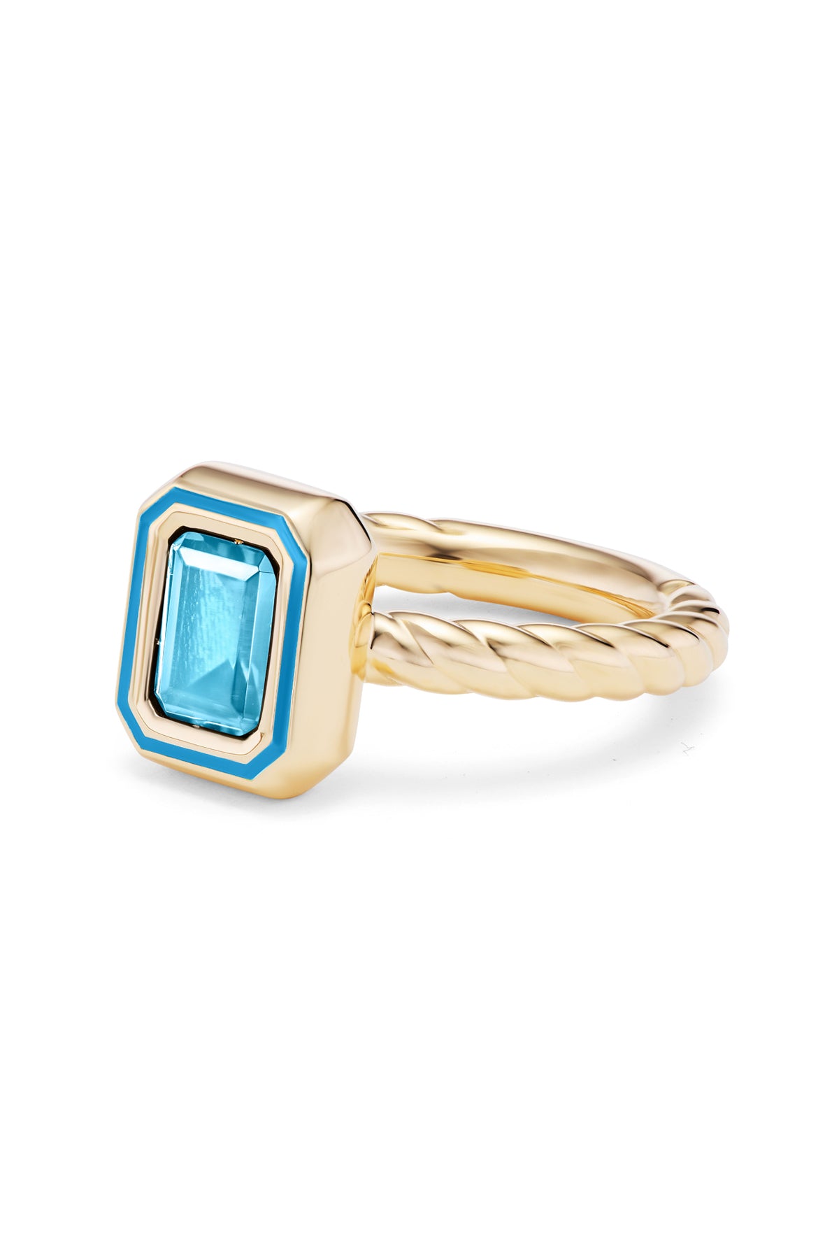 Madison Rectangle Bezel Stack Ring