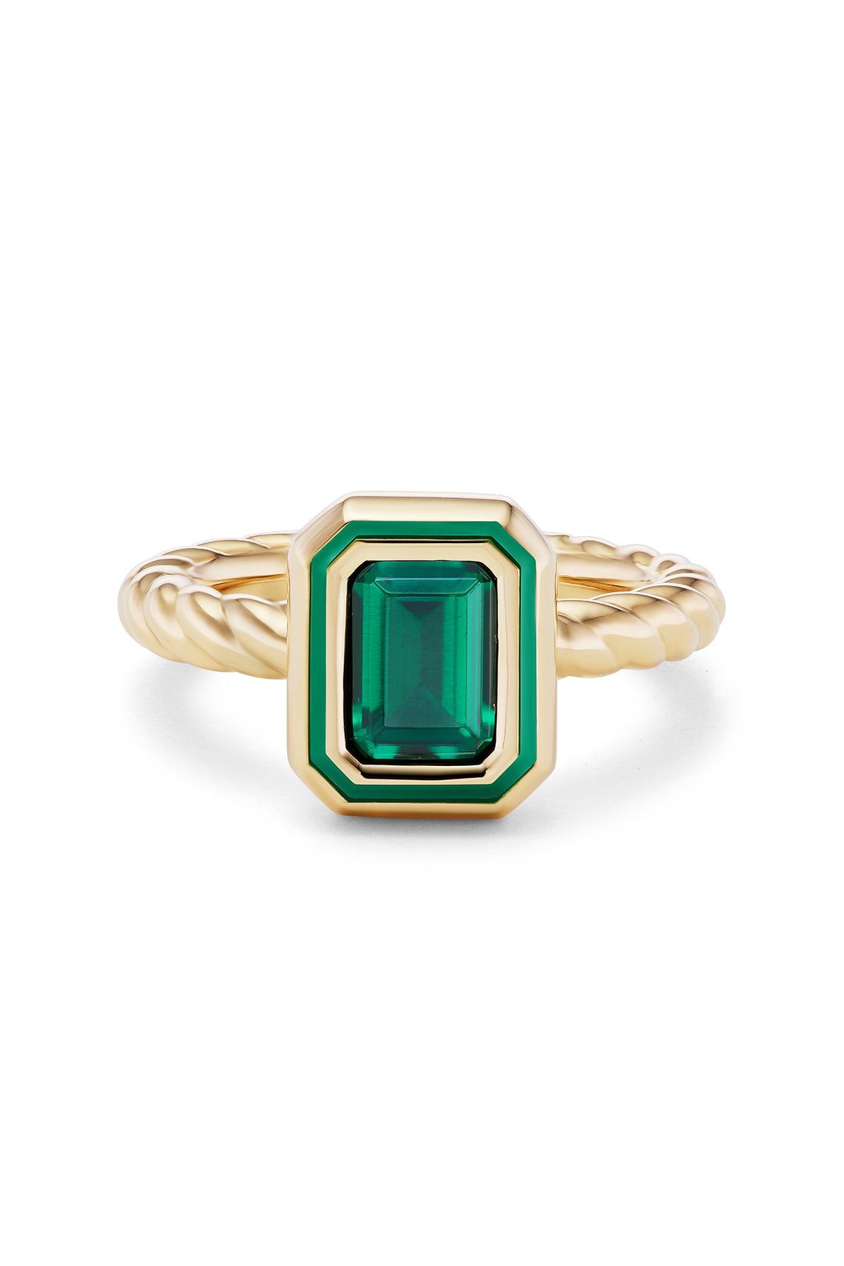 Madison Rectangle Bezel Stack Ring