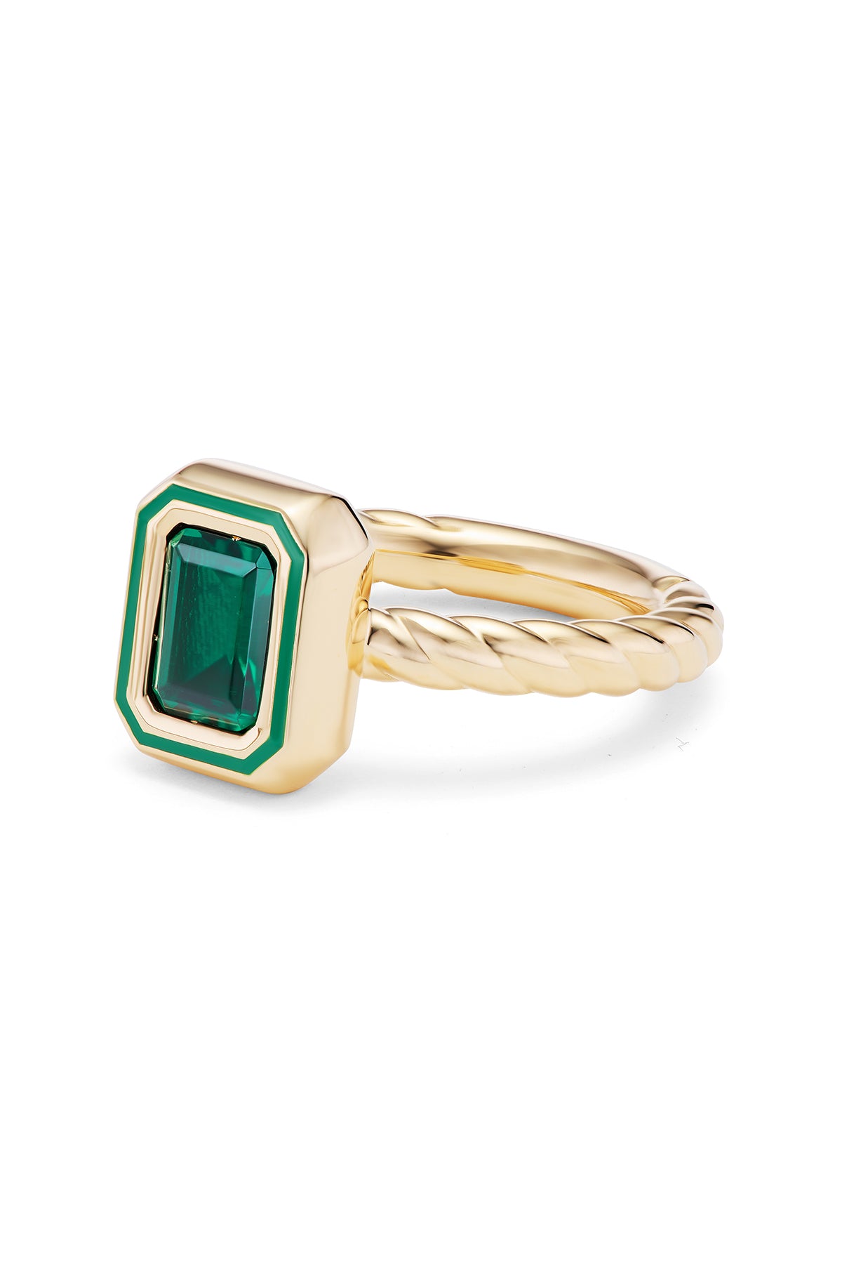 Madison Rectangle Bezel Stack Ring