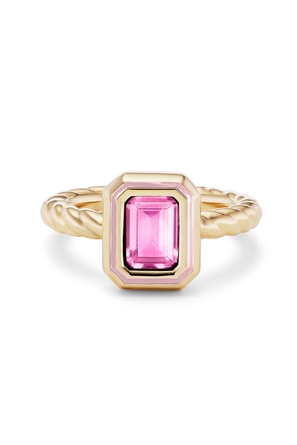 Madison Rectangle Bezel Stack Ring