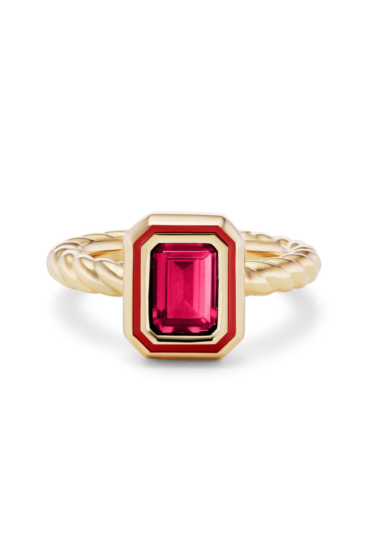 Madison Rectangle Bezel Stack Ring