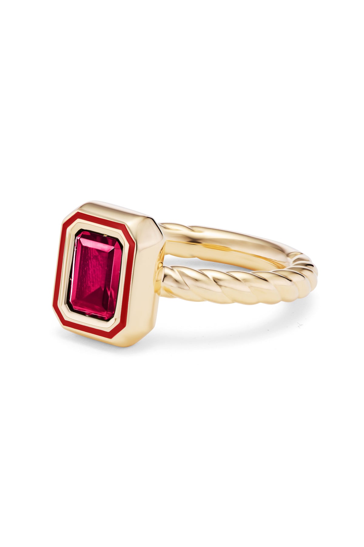Madison Rectangle Bezel Stack Ring