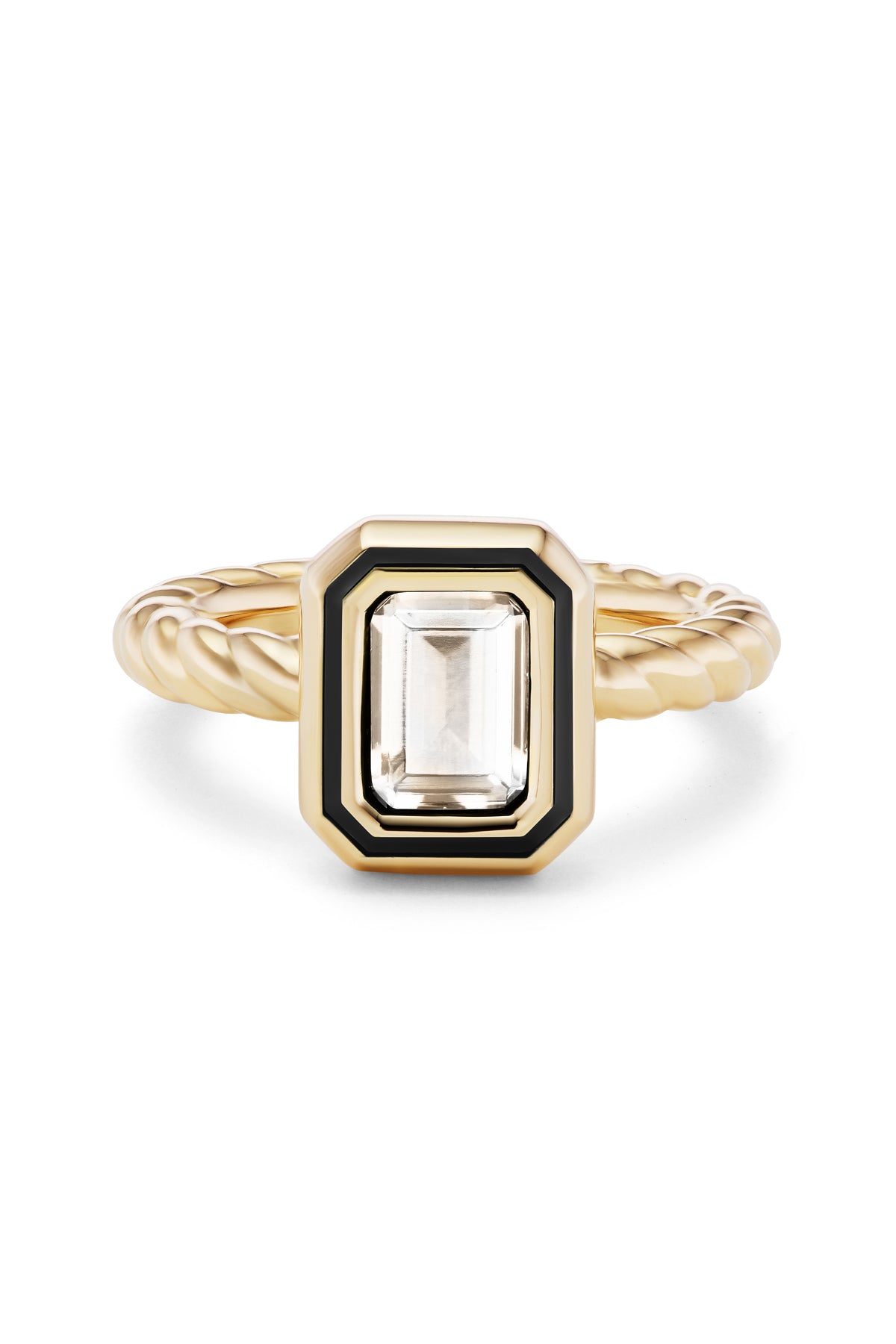 Madison Rectangle Bezel Stack Ring