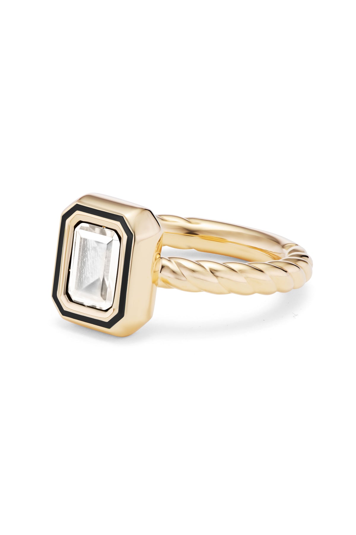 Madison Rectangle Bezel Stack Ring