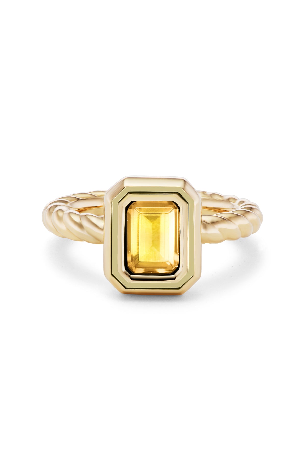 Madison Rectangle Bezel Stack Ring