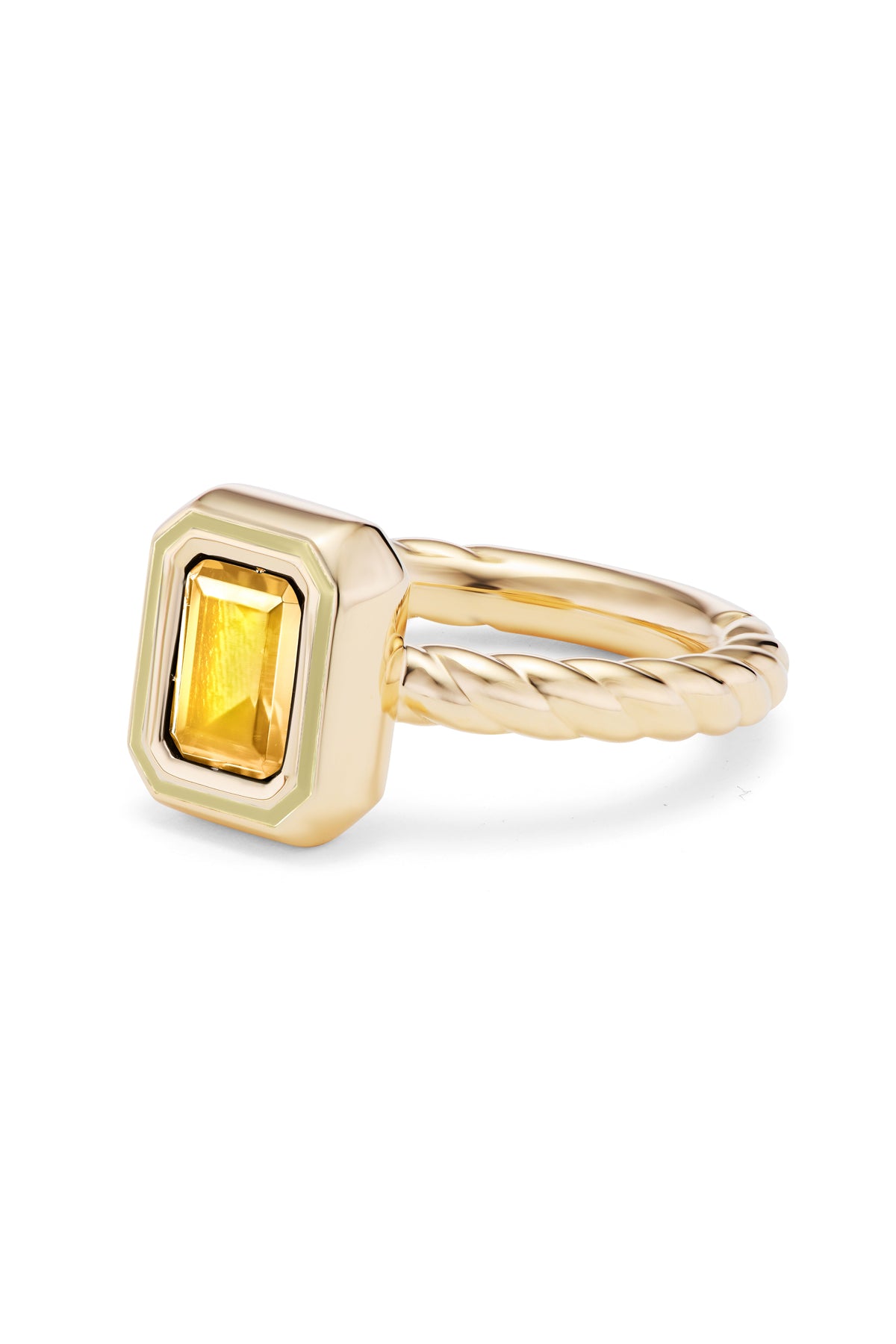 Madison Rectangle Bezel Stack Ring