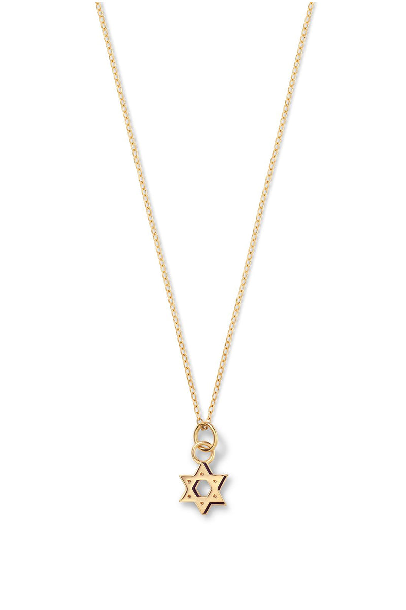 Mini Star of David Shadow Necklace - In Stock