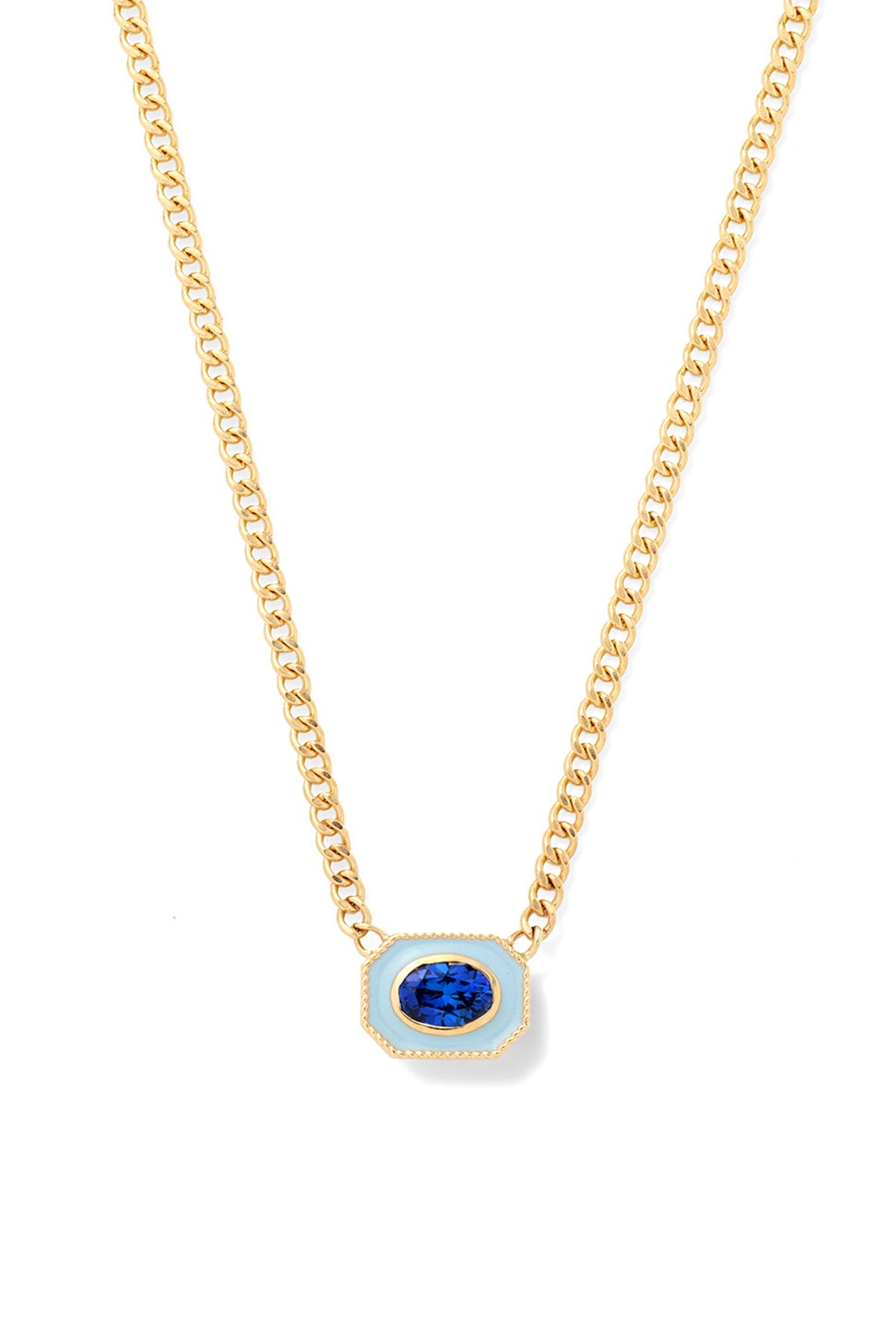 Bezel Basket Necklace - Sale