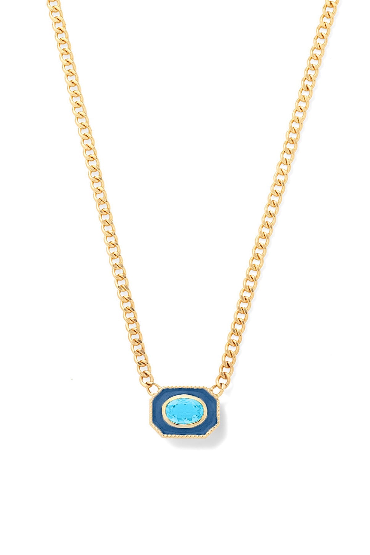 Bezel Basket Necklace - Sale