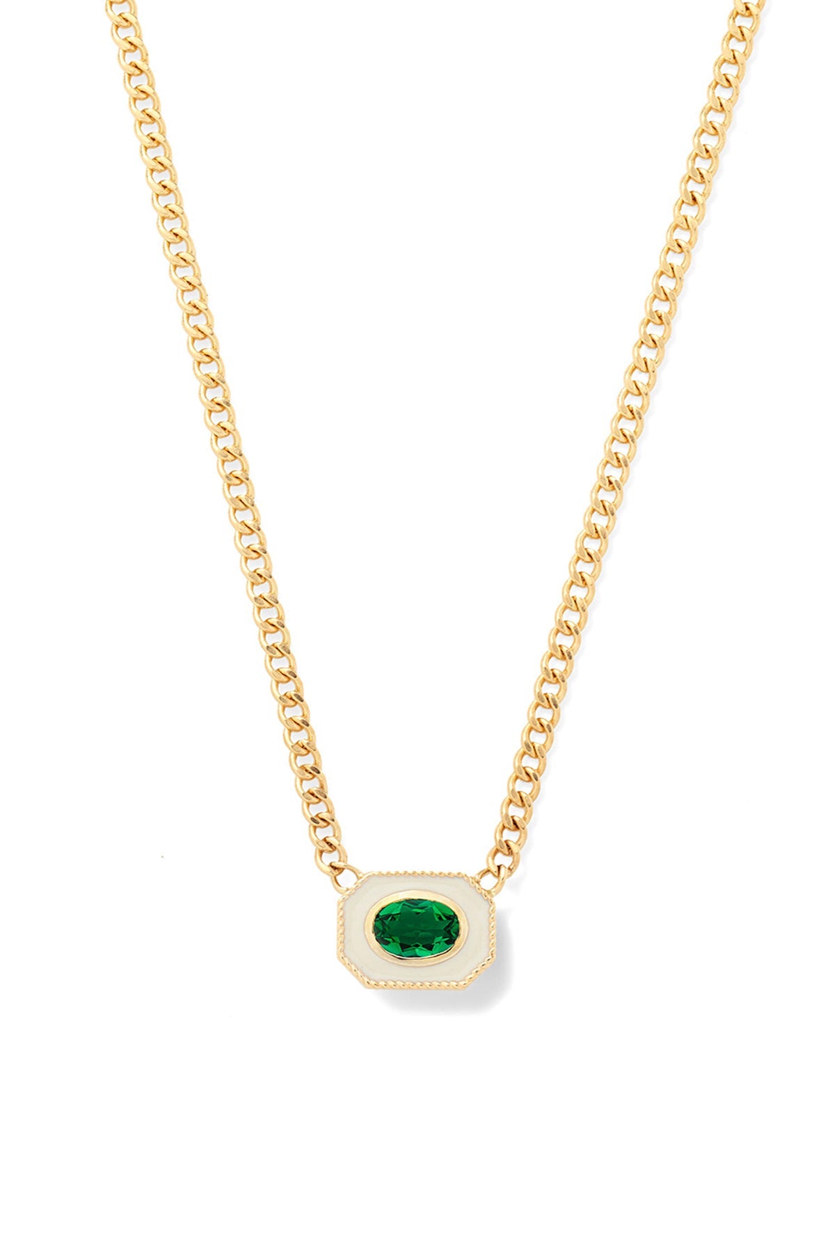 Bezel Basket Necklace - Sale