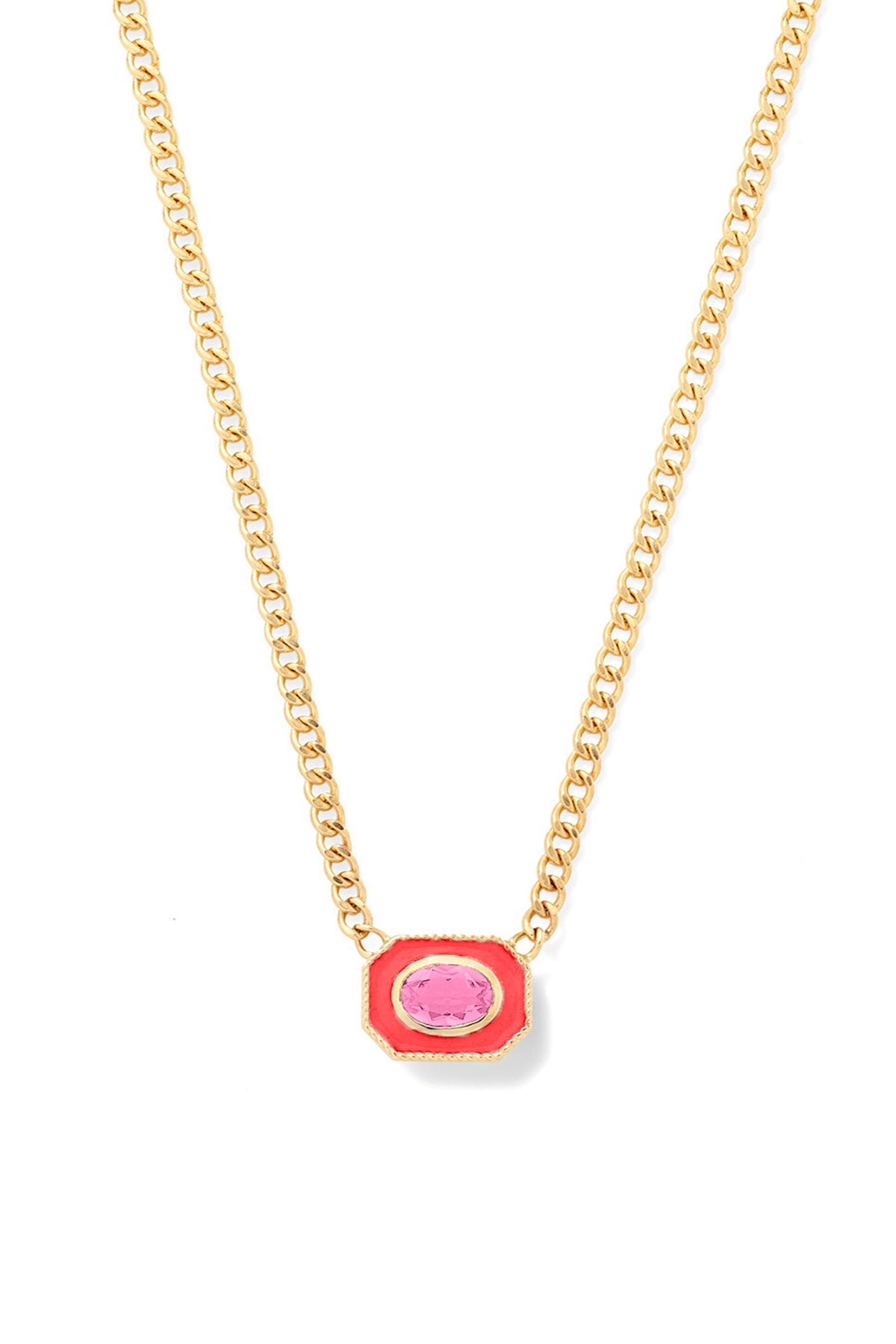 Bezel Basket Necklace - Sale