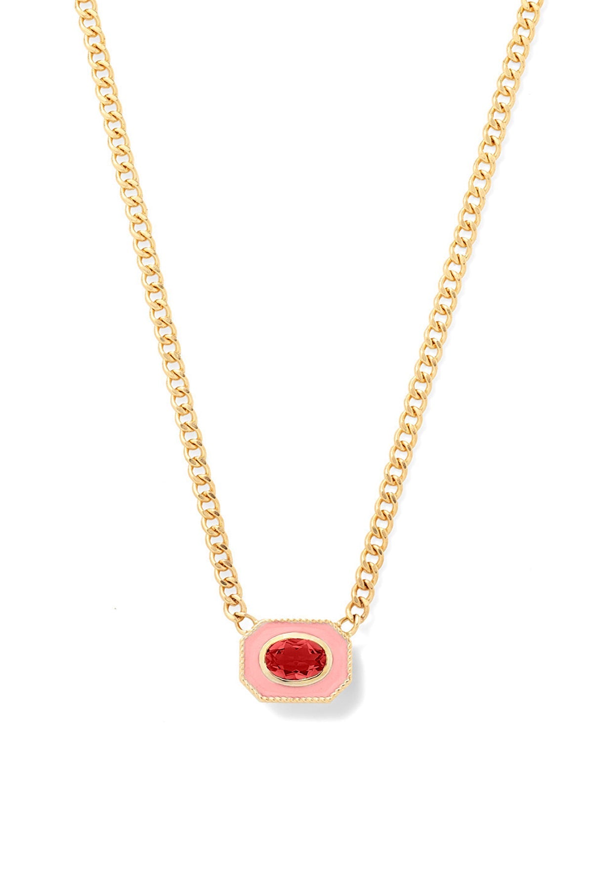 Bezel Basket Necklace - Sale