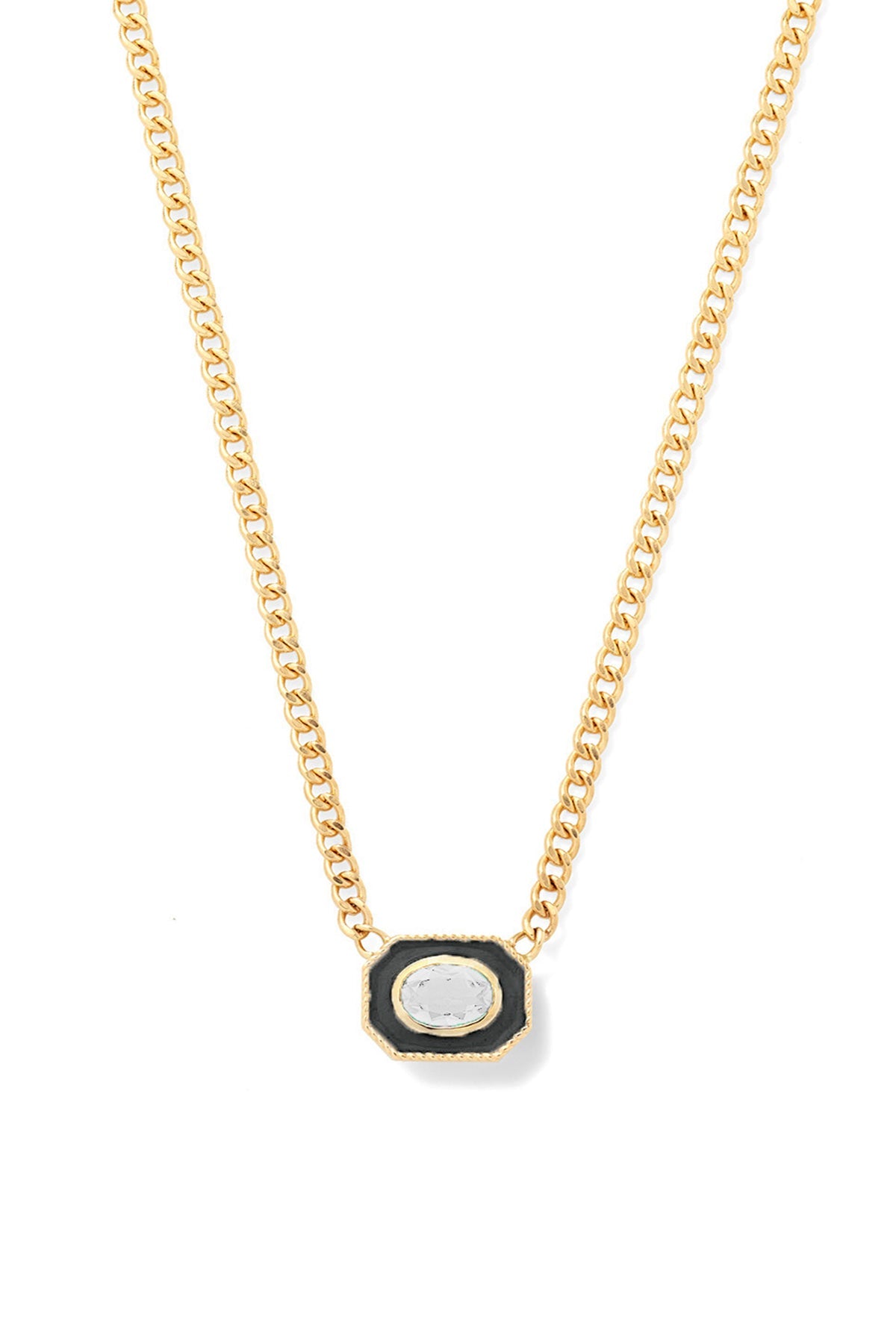 Bezel Basket Necklace - Sale