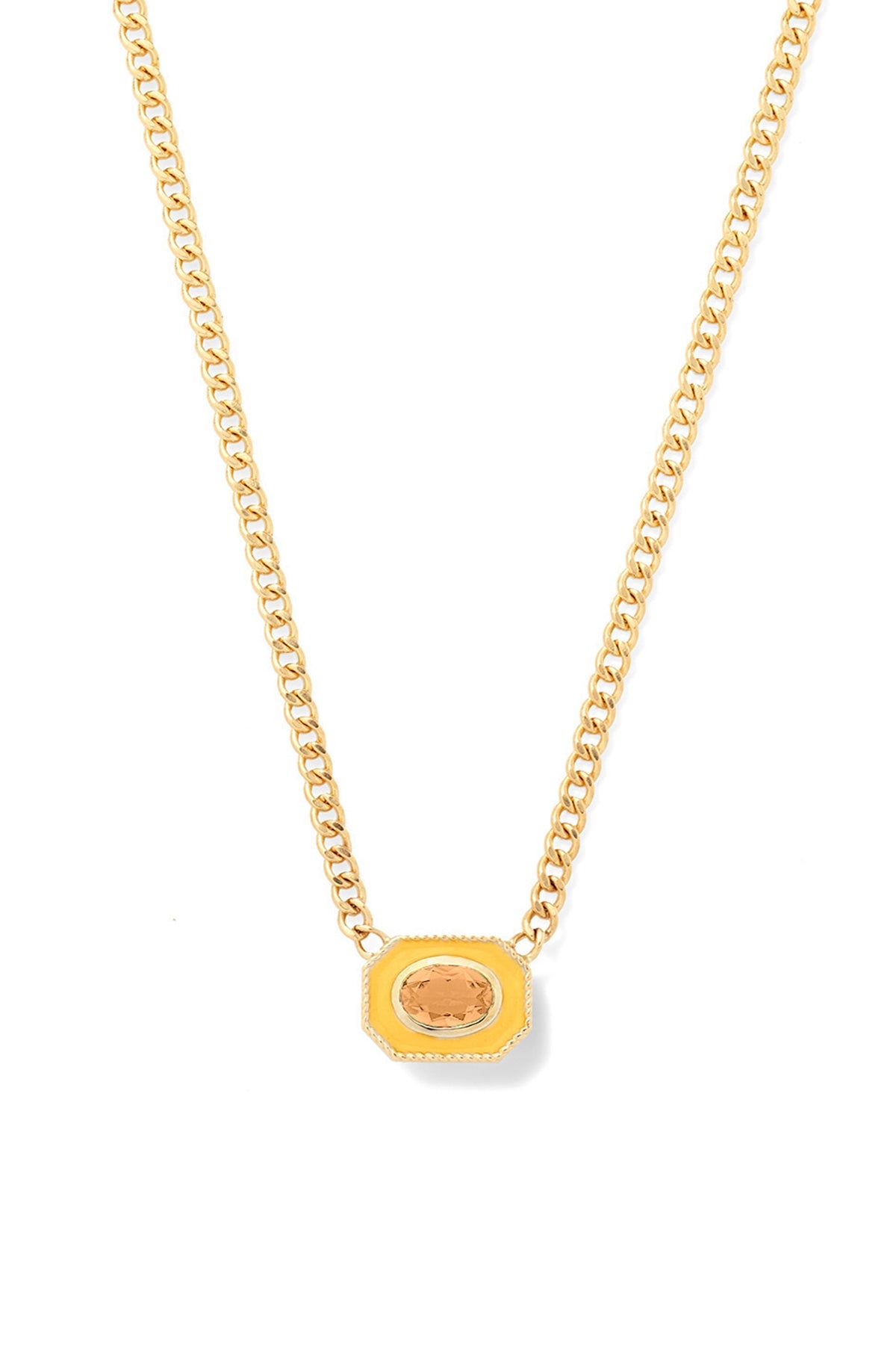 Bezel Basket Necklace - Sale