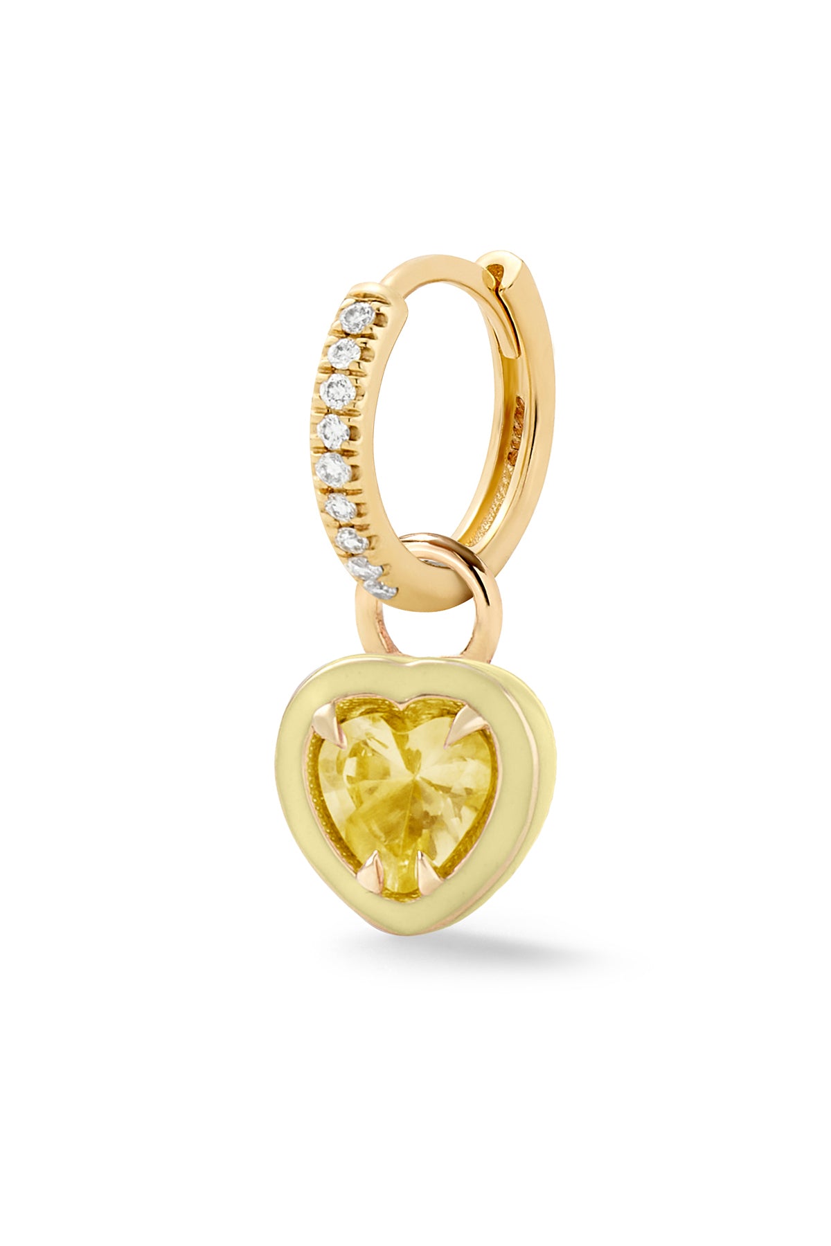 Heart Cocktail Huggie