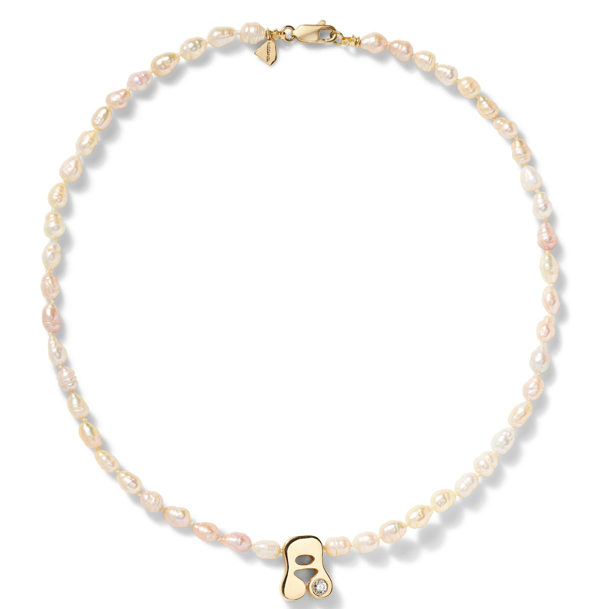 Stellar Letter Pearl Necklace
