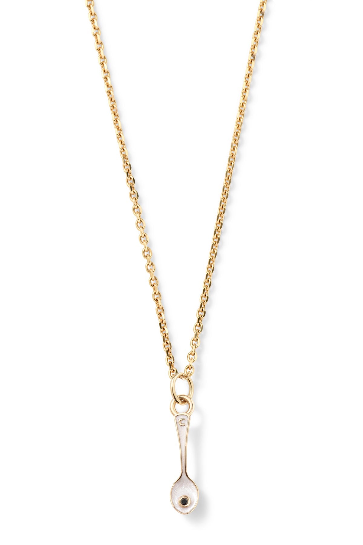 Caviar Kaspia Necklace with Spoon Charm