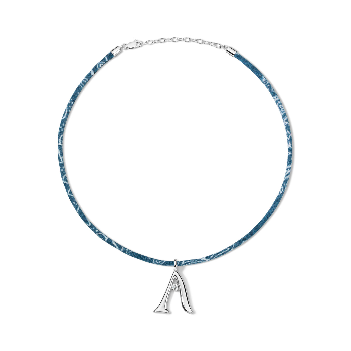 Edge Letter on Bandana Cord Blue A #variant_blue-a