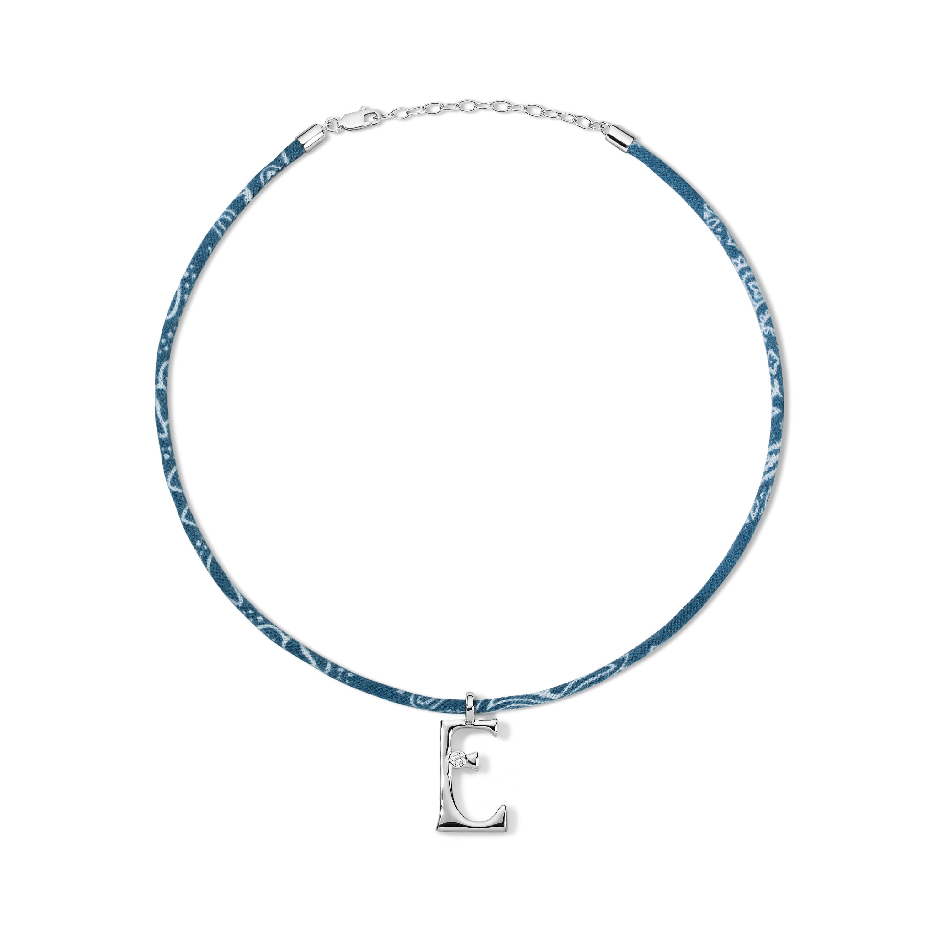 Edge Letter on Bandana Cord
