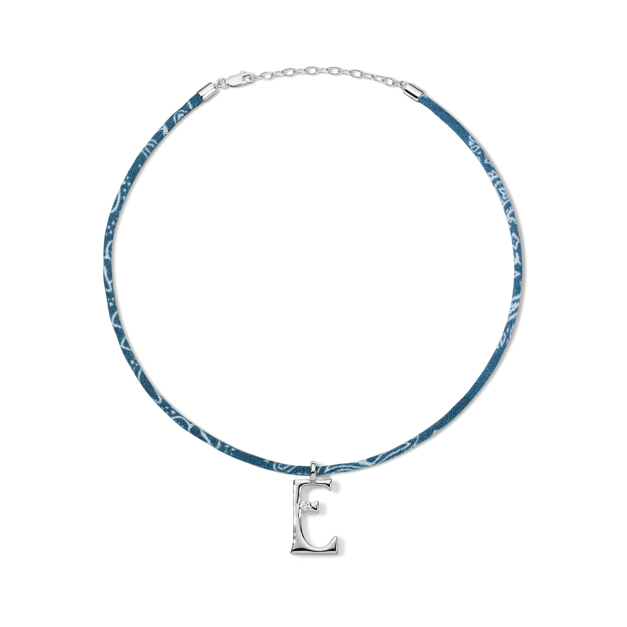 Edge Letter on Bandana Cord