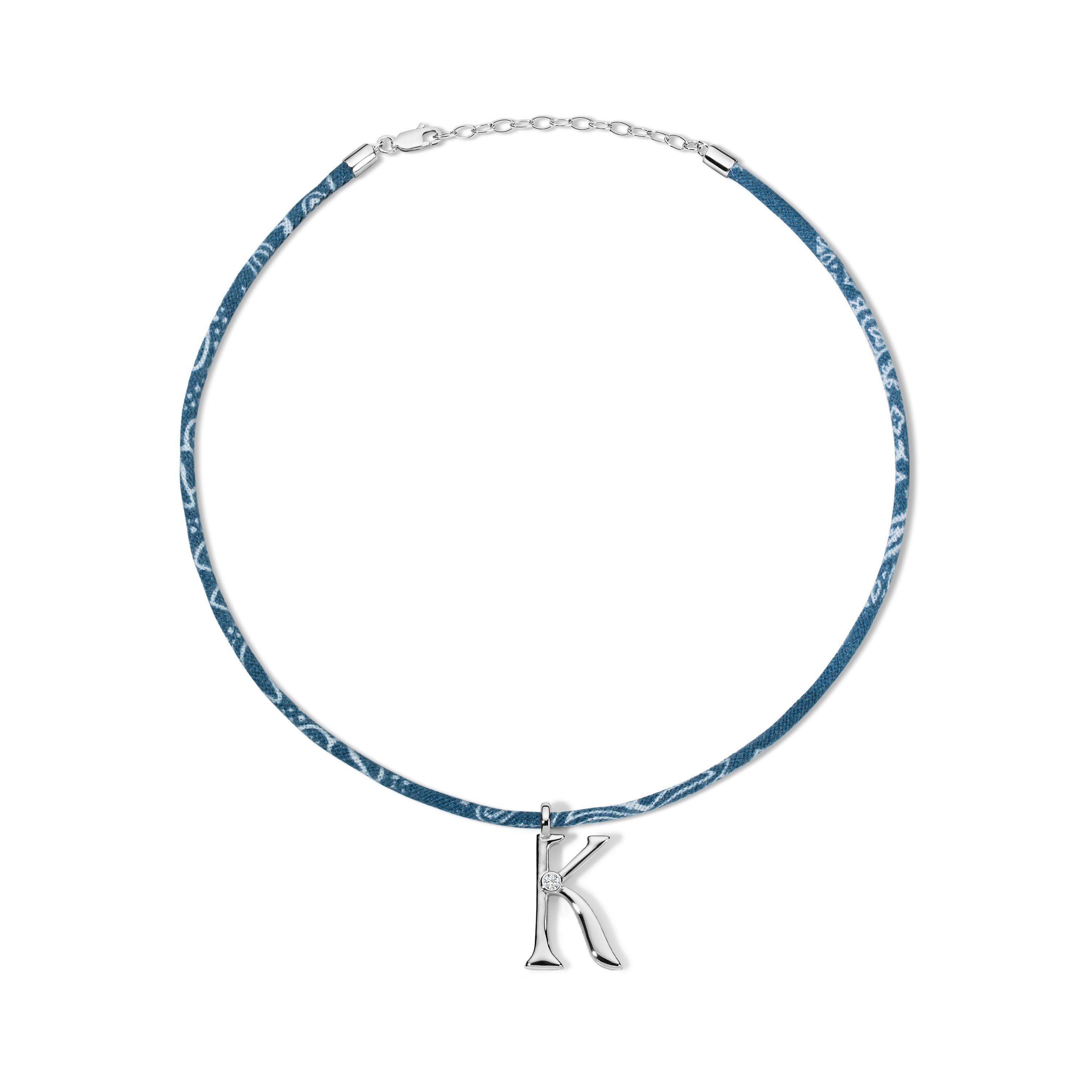 Edge Letter on Bandana Cord