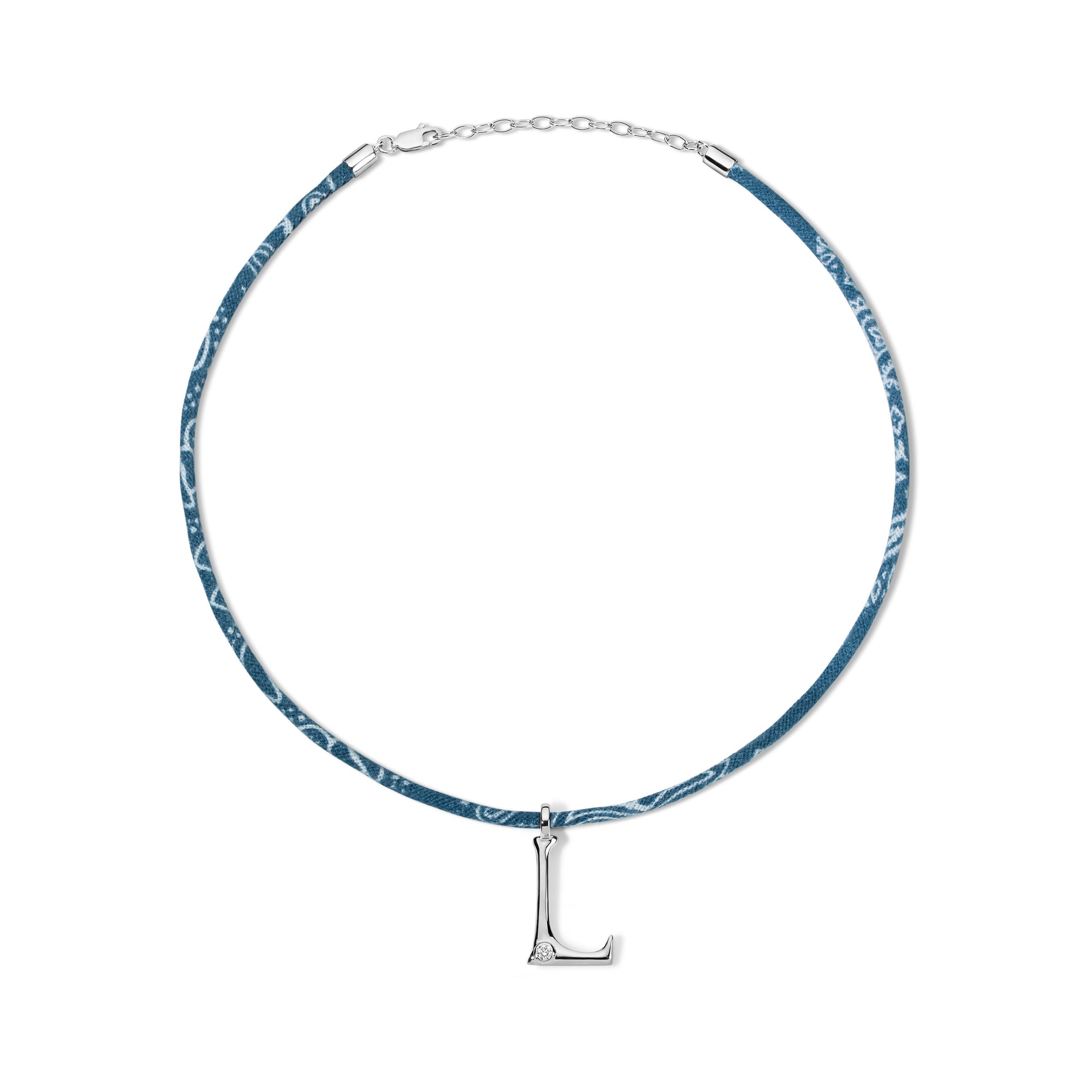 Edge Letter on Bandana Cord