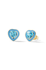 Small Heart Cocktail Studs - In Stock