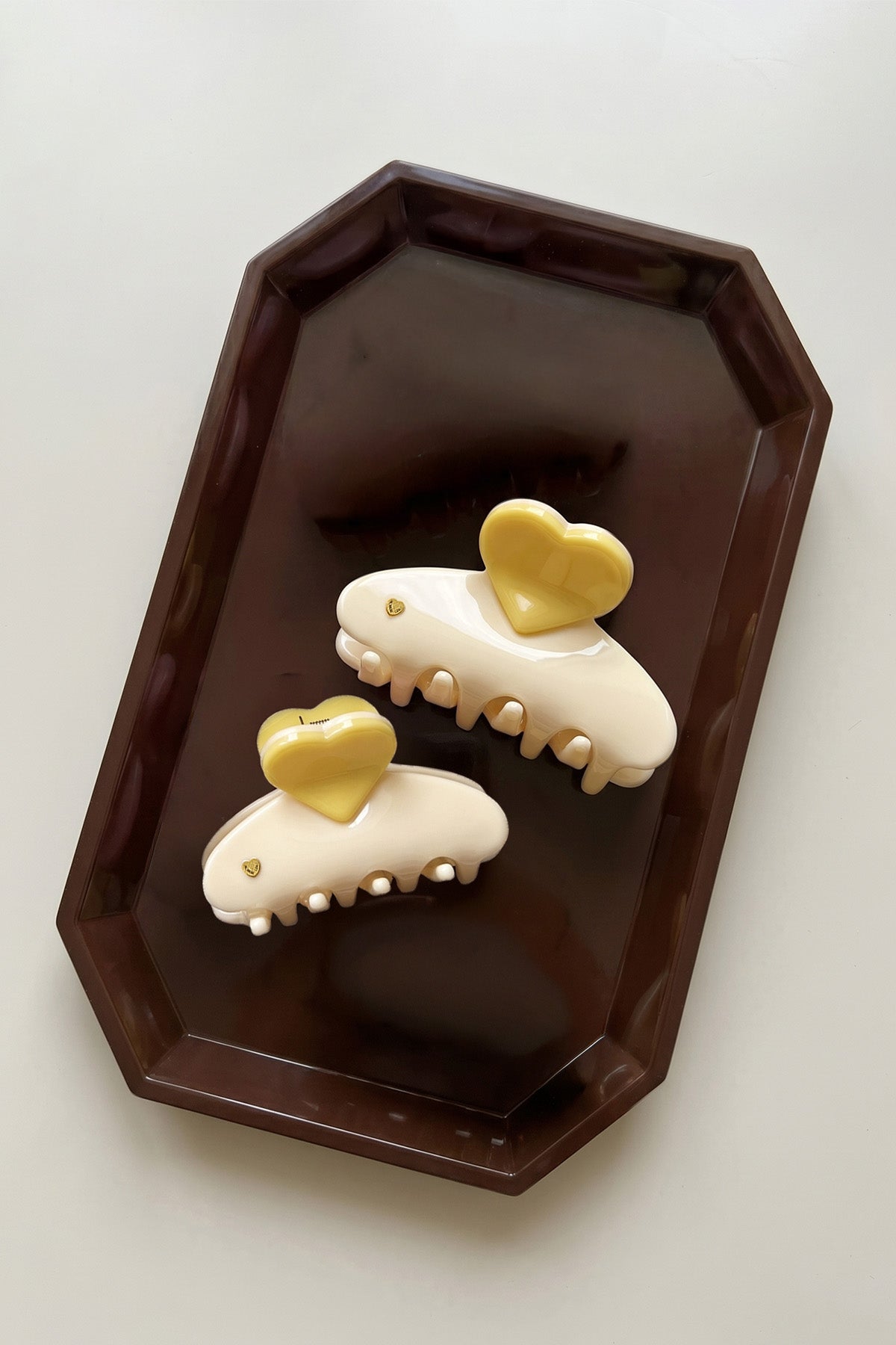 Heart Jelly Hair Clip Set