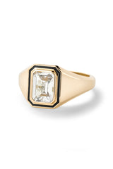 Madison Rectangle Bezel Signet Ring - In Stock