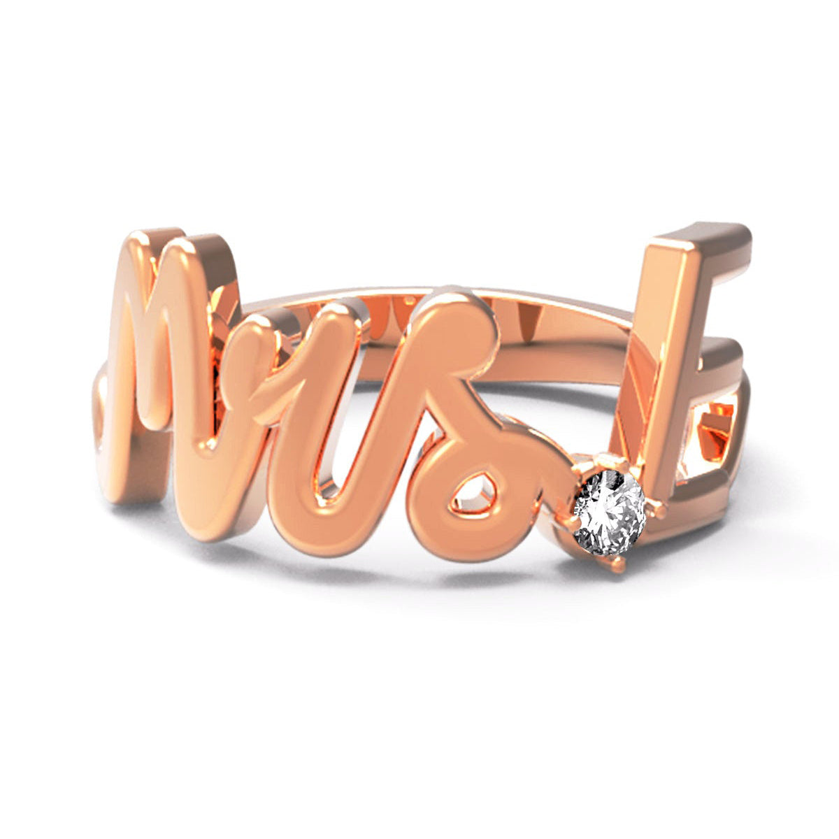 E / Rose Gold
