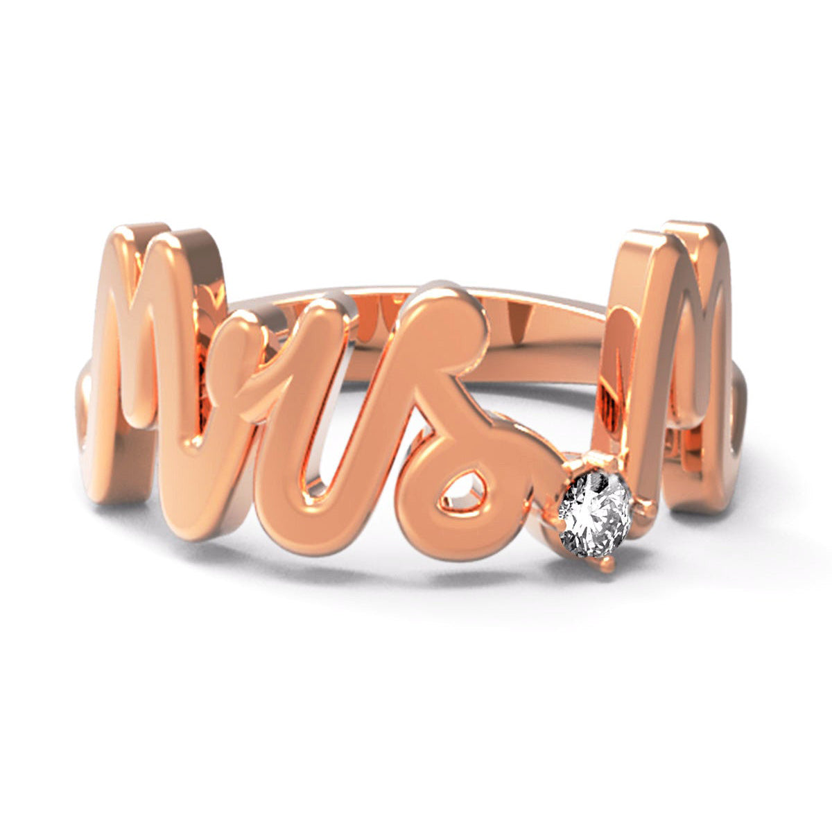 M / Rose Gold