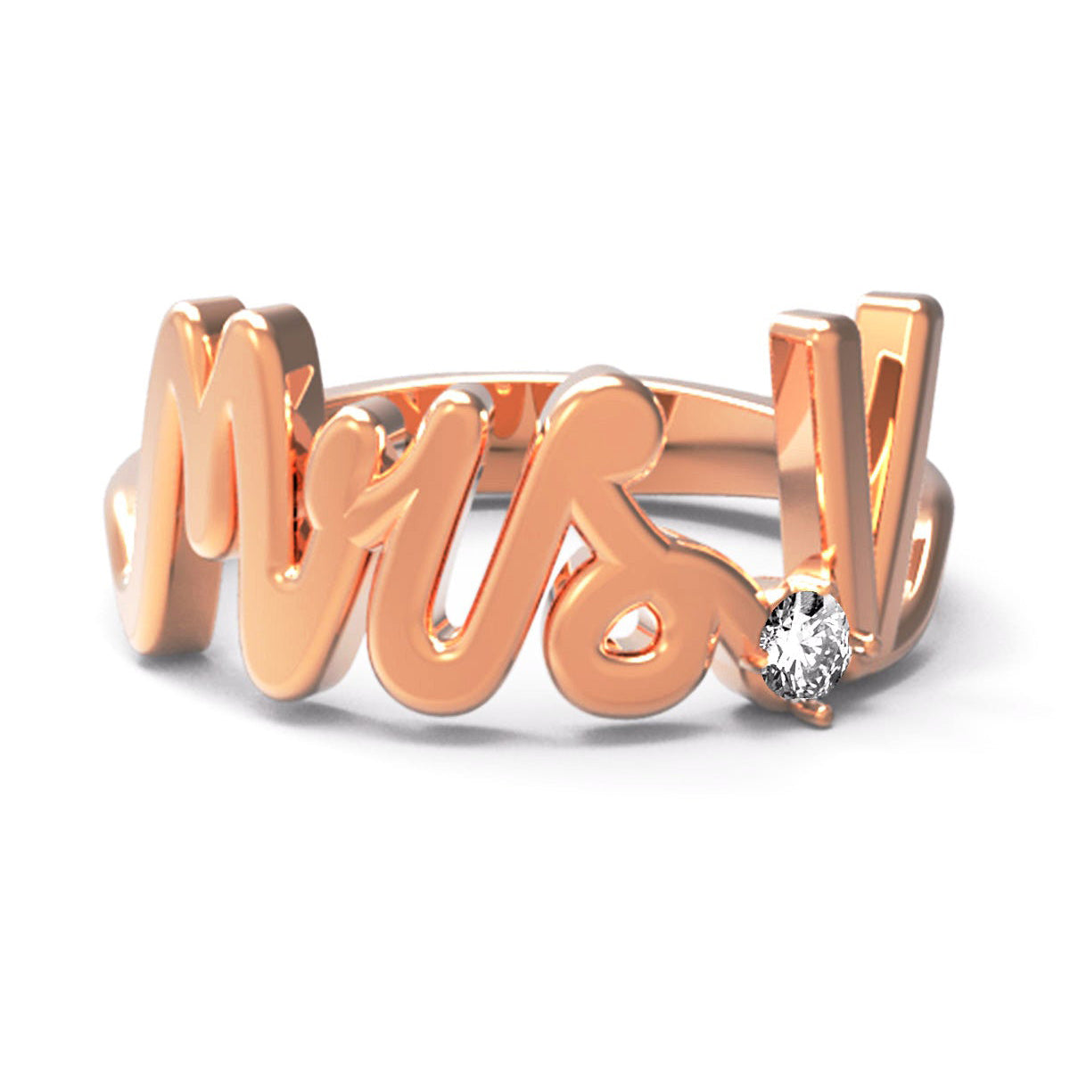 V / Rose Gold
