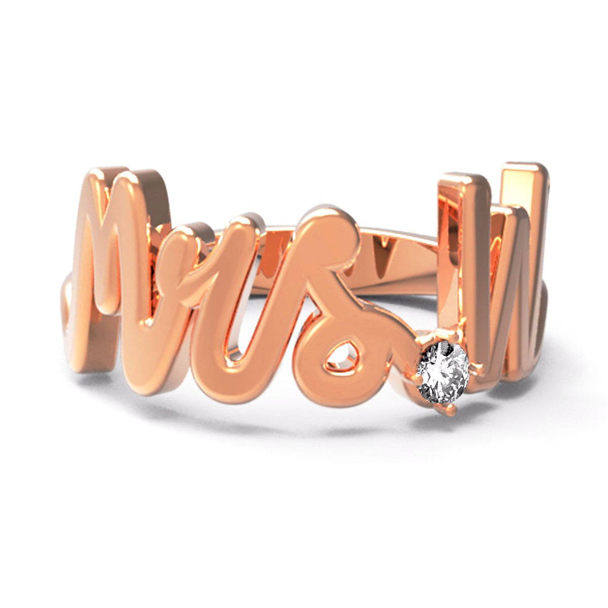 W / Rose Gold